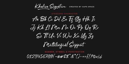 Khalisa Signature Font Poster 6