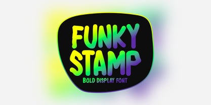 Funky Stamp Font Poster 1