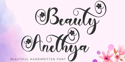 Beauty Anethya Font Poster 1