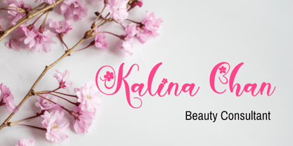 Beauty Anethya Font Poster 3