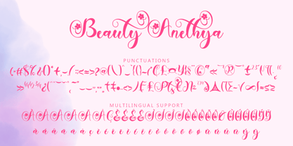 Beauty Anethya Font Poster 6