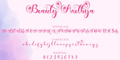 Beauty Anethya Font Poster 5