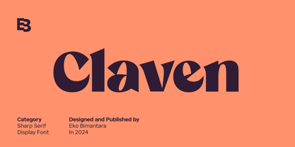 Claven Font Poster 1