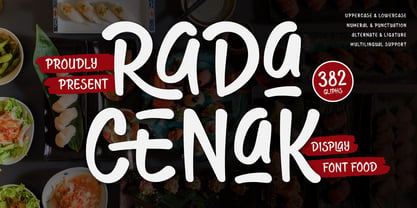 Rada Cenak Font Poster 1