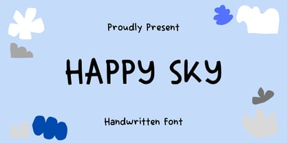 Happy Sky Font Poster 1