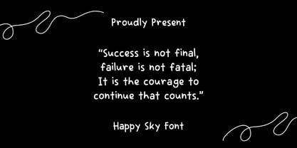 Happy Sky Font Poster 5