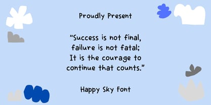 Happy Sky Font Poster 3