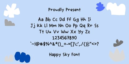 Happy Sky Font Poster 2