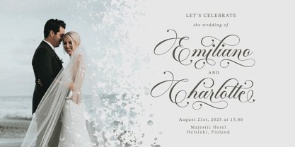 Bergstena Script Font Poster 2