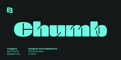 Chumb Font Poster 1