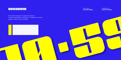 Decabrio Font Poster 8