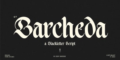 ST Barcheda Font Poster 1