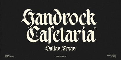 ST Barcheda Font Poster 6