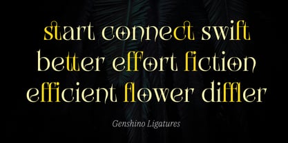 Genshino Font Poster 2