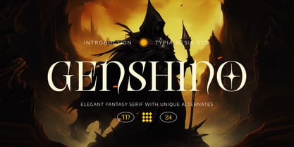 Genshino Font Poster 1