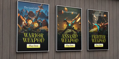 Genshino Font Poster 3