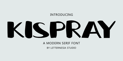 Kispray Font Poster 1
