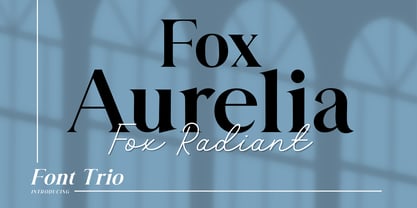 Fox Aurelia & Fox Radiant Font Poster 1