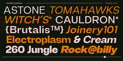 Degitan Font Poster 10