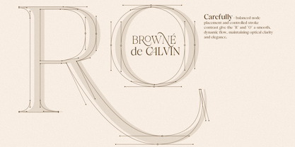 Browne de Calvin Font Poster 2