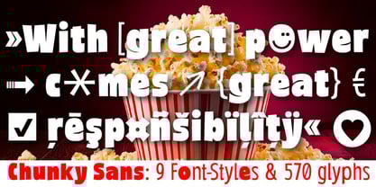Chunky Sans Font Poster 3