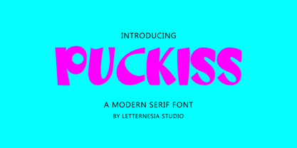 Puckiss Font Poster 1