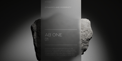 AB One Font Poster 2