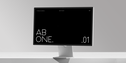AB One Font Poster 6