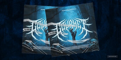 Death Blizard Font Poster 7