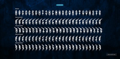 Death Blizard Font Poster 12