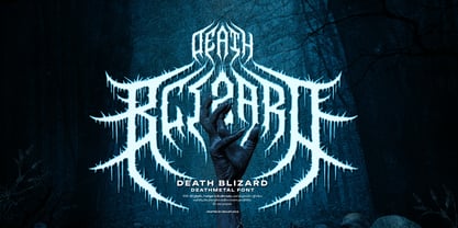 Death Blizard Font Poster 1