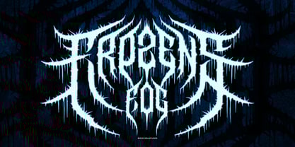 Death Blizard Font Poster 3