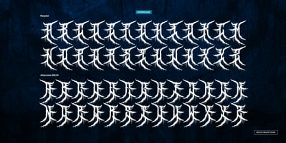 Death Blizard Font Poster 11