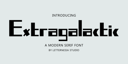 Extragalactic Font Poster 1