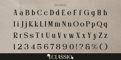 Eclassio Font Poster 10