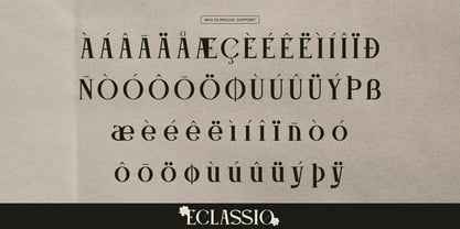 Eclassio Font Poster 11