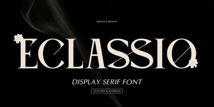 Eclassio Font Poster 1