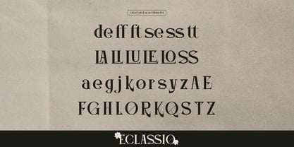 Eclassio Font Poster 12