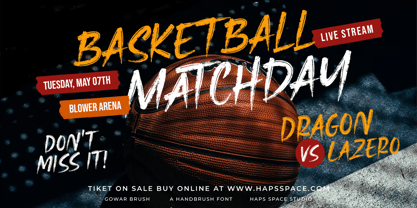 Gowar Brush Font Poster 5