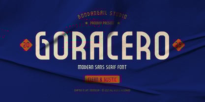 Goracero Font Poster 1