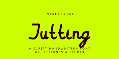 Jutting Font Poster 1