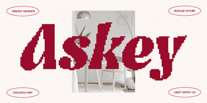 Askey Pixel Font Poster 1