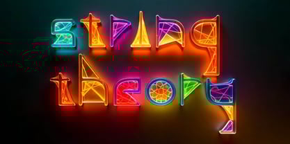 String Theory Font Poster 3