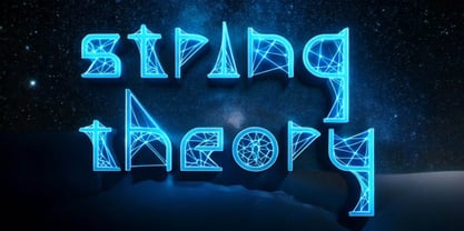 String Theory Font Poster 2