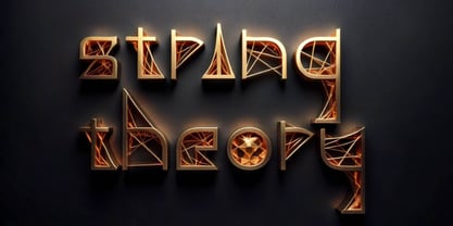 String Theory Font Poster 4