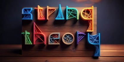 String Theory Font Poster 1