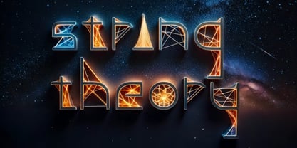 String Theory Font Poster 5