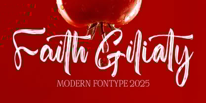 Faith Giliaty Font Poster 1