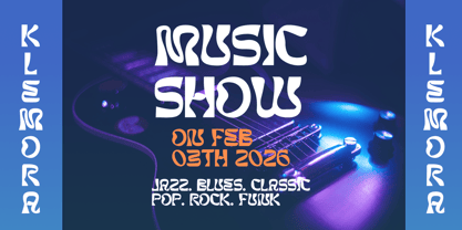 Klemora Font Poster 4