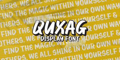 Quxag Font Poster 4